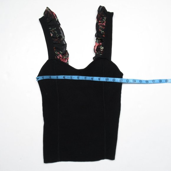 Anthropologie Maeve Ruffle-Strap Sweater Tank - Medium - Picture 6 of 10